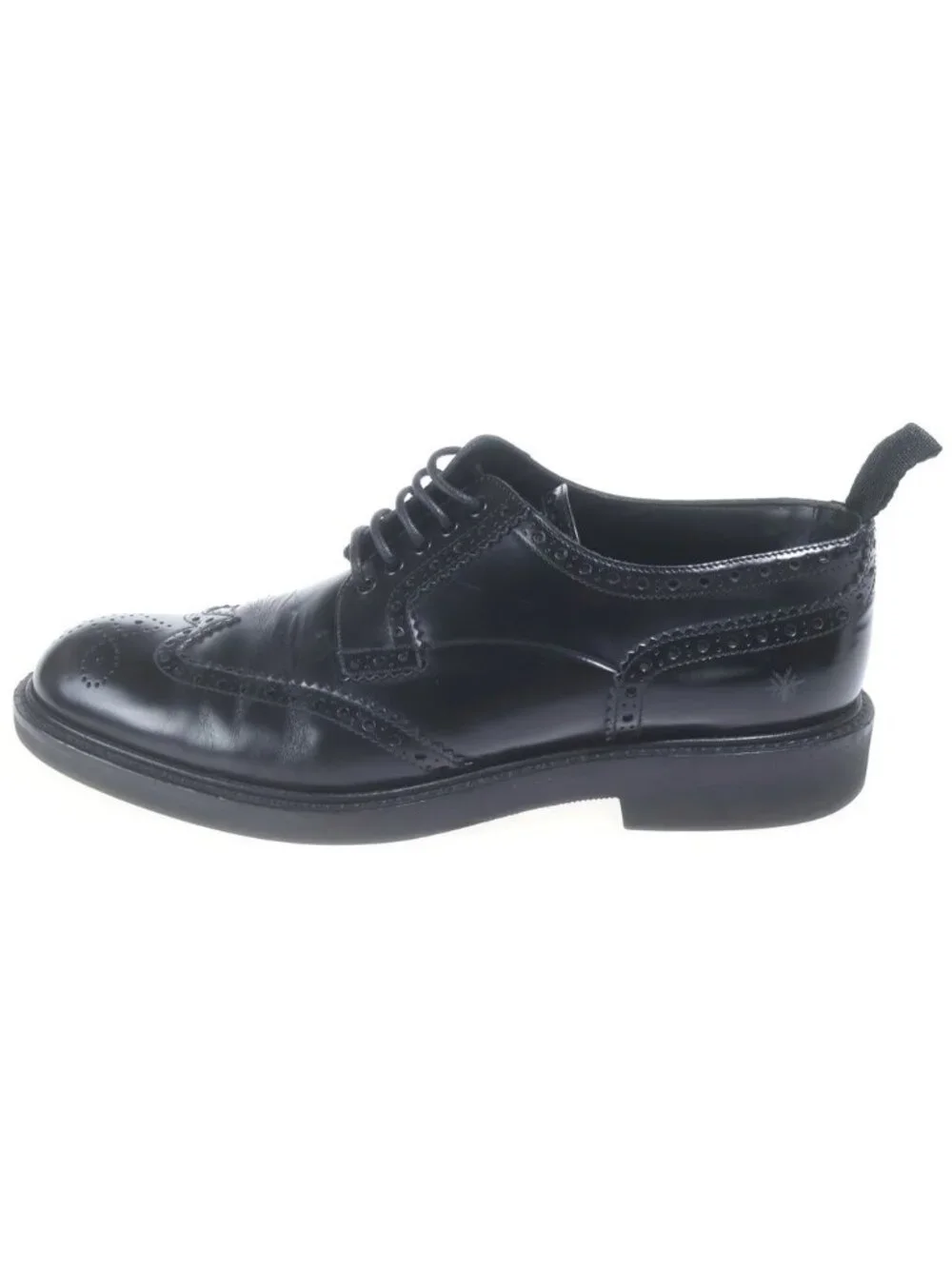 Dior Lace Up Derby Shoes 42 Black